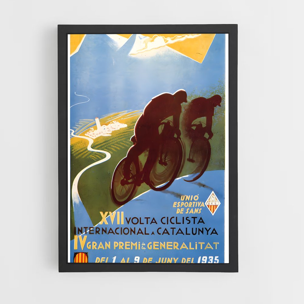 Poster Ascension Cycliste – affiche Cyclisme (vue 2)